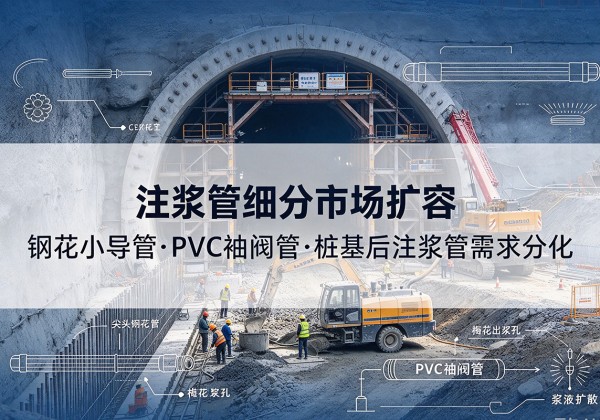 南宫注浆管细分市场扩容，隧道钢花小导管、PVC 袖阀管、桩基后注浆管需求分化